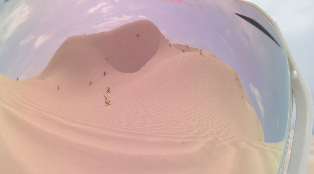 Oakley Airbrakes in the desert.