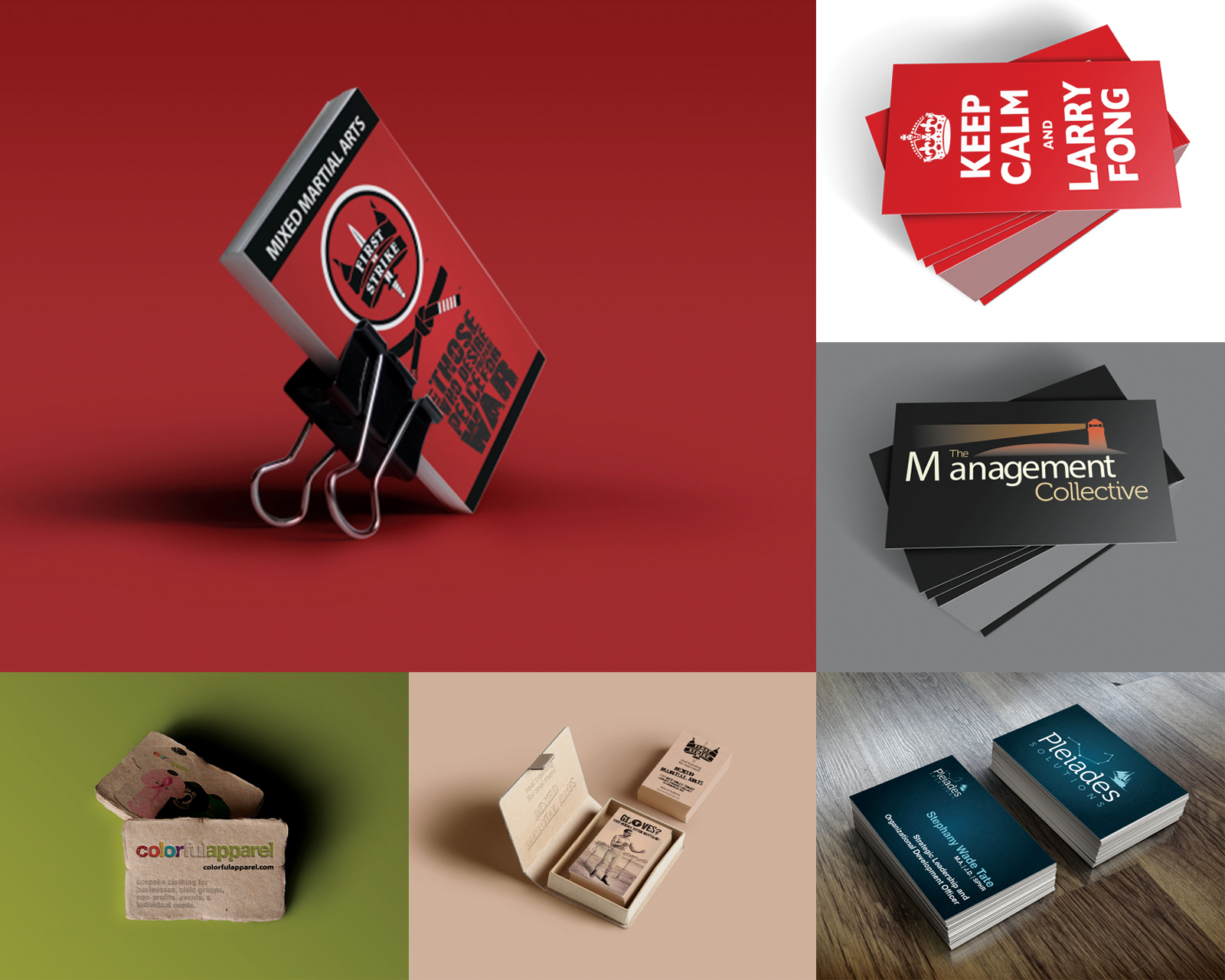 Colorful Studio can create amazing business cards for you.